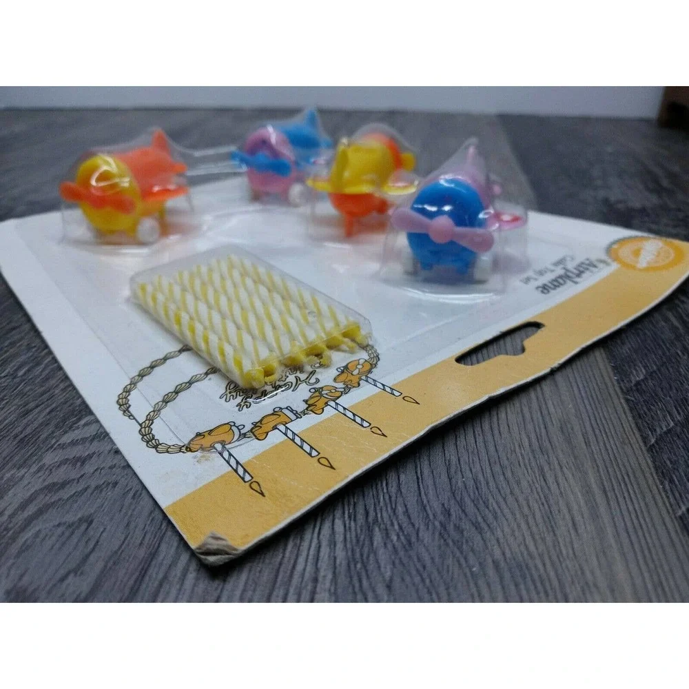 RARE Vintage Airplane Cake Top Set 1991 Wilton Child Birthday Decorate Cake